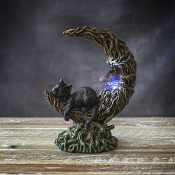 Black Cat On Moon (LED Light) (Click Pic)