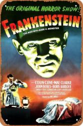 Frankenstein Metal SIgn