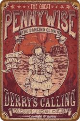 Pennywise Dancing Clown Metal Sign