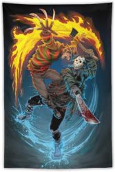 Jason Vs. Freddy 40x60" Tapestry (Click Pic)