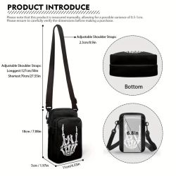Spooky Halloween Women's Heart Fingers Gothic Shoulder Bag (Click Pic)