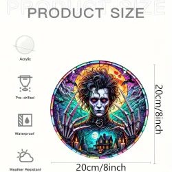 8" Edward Scissor Hands Acrylic Suncatcher